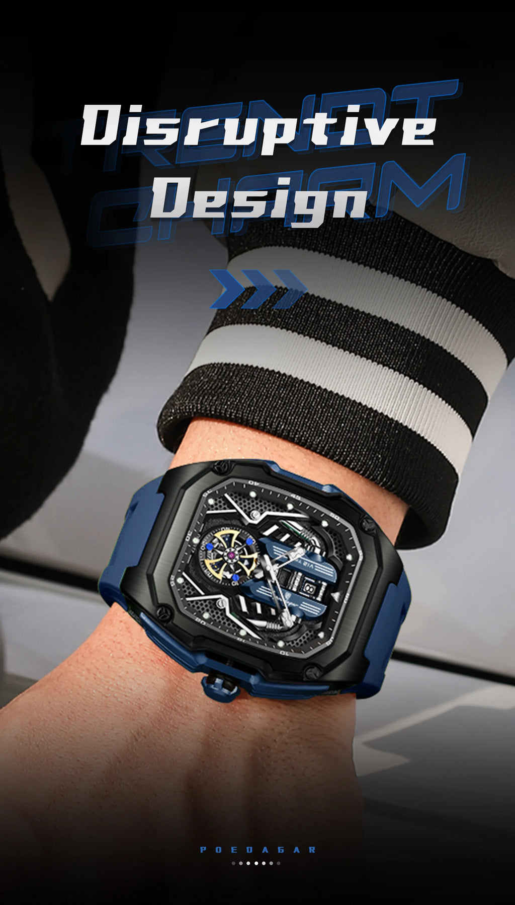 POEDAGAR Fashion Luxury Man Wristwatch Sport Waterproof Luminous Date Watches For Men Top Casual Quartz Silicone Men Watch Reloj