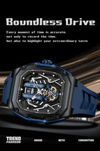 POEDAGAR Fashion Luxury Man Wristwatch Sport Waterproof Luminous Date Watches For Men Top Casual Quartz Silicone Men Watch Reloj
