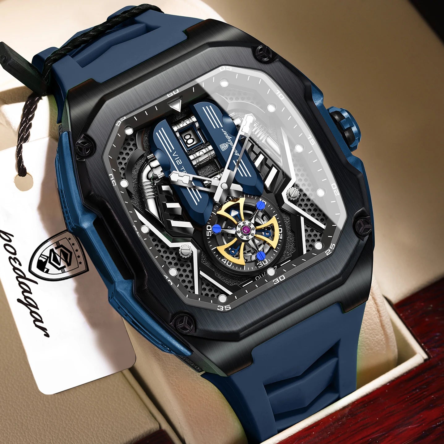 Luxury Skeleton Quartz Watch for Men | Built to Impress